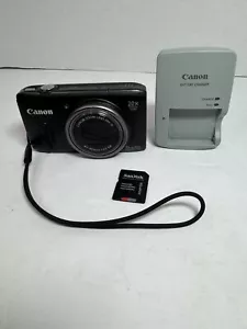 Canon PowerShot SX260 HS 12.1MP Black Digital Camera SD Card For Parts Read - Picture 1 of 17
