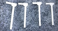 Lego 87618-2 x Bar 5L with handle Light bluish gray lot kg NEW NEUF Gris