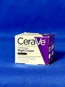 CeraVe Skin Renewing Night Cream 1.7oz - Anti-Aging, Hyaluronic Acid, Peptides - Picture 1 of 1