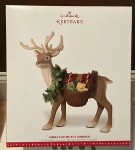 Centro de mesa Hallmark Keepsake Papá Noel 2016 reno decorativo - Imagen 1 de 3
