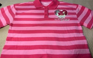 Disney Lady And the Tramp Striped Valentine Shirt Size 8 New - Picture 1 of 6