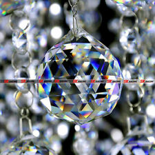 Suspension lampe à perles en verre cristal A + verre à facettes prisme lampe à perles à faire soi-même 6 cm