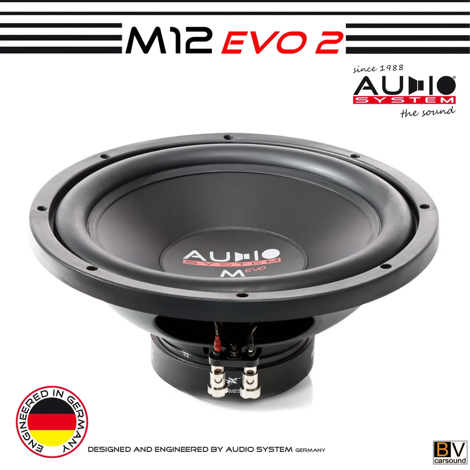 Audio System M 12 EVO 300 Mm High Efficient Subwoofer