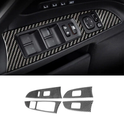 Cubierta de interruptor de elevación de ventana de fibra de carbono para Lexus IS250 IS350 2009-2013 Foto 1 de 4