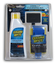 Cooktop Cleaning Cleaner Kit Glass Ceramic Stove Tops Cleaner Pad And Scraper