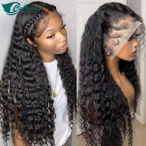 Water Wave 360 Lace Wig Fake Scalp 13*6 Lace Front Wig Human Hair With Baby Hair - Picture 1 of 13