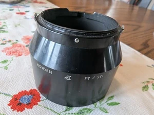 Genuine Nikon NIKKOR F 105/2.5 135/3.5 52mm Pin-Type Metal Lens Hood - Picture 1 of 4