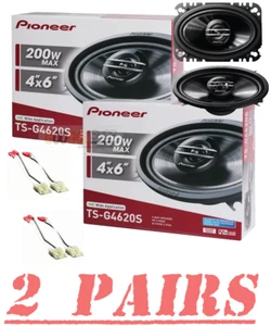 4) Pioneer 200 Watt 2way 4"x6" coaxial Speaker For 1988-1994 GM C/K 1500, 2500 - Picture 1 of 3