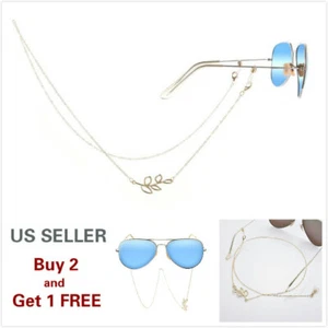 Eyeglass Chain Sunglasses Read Leaf Glasses Chain Holder Eyewear Rope Necklace E - Picture 1 of 5