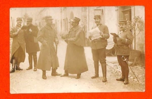 MILITARIA / CARTE POSTALE PHOTO / GROUPE D' OFFICIERS - Bild 1 von 2