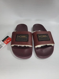 Under Armour UA Core Remix LTH Burgundy Limited Edition Slides 3022058-500 Sz: 8 - Picture 1 of 5