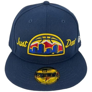 Sombrero ajustado New Era x Just Don azul marino Denver Nuggets 59FIFTY para hombre 7 1/2 - Imagen 1 de 5