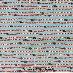 Quilting Treasures Tomorrows Leader Norman Rockwell Boy Scouts Blue Rope 31 x 44 - Picture 1 of 5