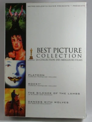 Platoon / Rocky / Silence of the Lambs / Dances with Wolves BRAND NEW DVD Set - Image 1 of 4