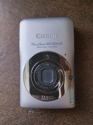 Cámara Digital Canon PowerShot Digital ELPH SD1300 IS 12.1 Mega Píxele-Plata • 19.56€
