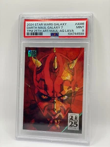 2024 Star Wars Chrome Galaxy Darth Maul Aqua Lava AM-6 #/175 PSA 9 - Picture 1 of 1