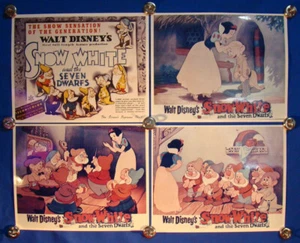 FOUR WALT DISNEY’S SNOW WHITE AND THE SEVEN DWARFS COLOR PUBLICITY PHOTOGRAPHS! - Picture 1 of 10