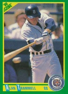 1990 Score #9 Alan Trammell NM-MT Tigers 