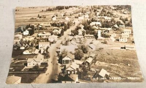 VINTAGE REAL PHOTO UNPOSTED POST CARD NARPES FINLAND TOWN AERIAL VIEW - Picture 1 of 4