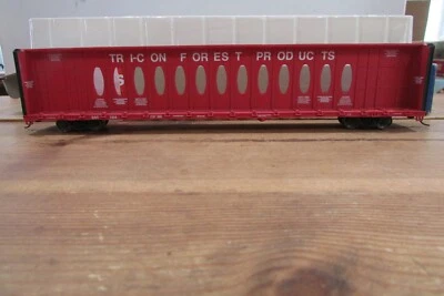HO Scale Walthers 932-4133 Gold Line 72' Centerbeam Flat Car  Lot#4578 - Image 1 of 4
