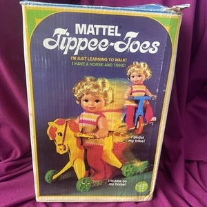 Vintage 1967 Mattel TIPPEE TOES Doll w/ Instructions,Horse & Tricycle.*UNTESTED* - Picture 1 of 16