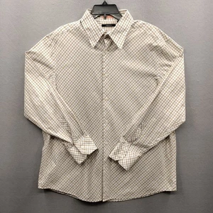 Herrenhemd Claiborne Größe XL diagonal kariert hellbraun modern fit kariert Knopfleiste - Bild 1 von 6