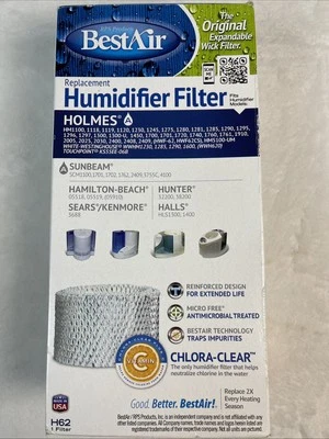 Best Air Holmes Humidifier Replacement Filter H62 1 Filter New Open Box - Image 1 of 4