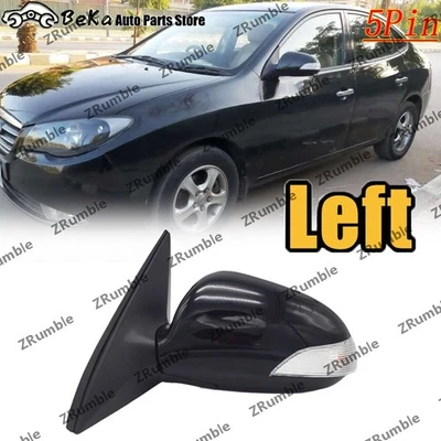 Left Rearview Mirror For Hyundai Elantra 2008-2010 LED Turn signal light 5Pin - Image 1 of 4