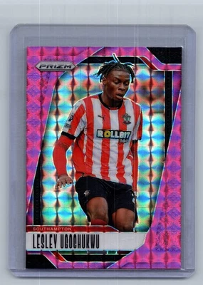 2024-25 Panini Prizm Premier League - Lesley Ugochukwu #295 Pink Mosiac Prizm - Image 1 of 2