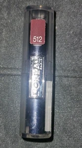 LOREAL Infallible Lipstick 512 INTENSELY MAUVE unsealed New Silver Case Lip - Picture 1 of 4