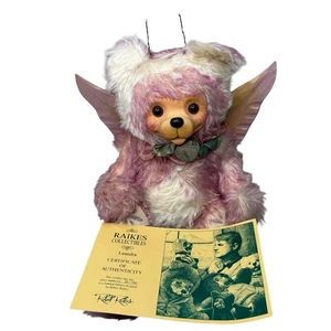 Robert Raikes Collectibles Leandra Pink Fairy Bear Ltd Ed #35/750 COA Wings Rare - Picture 1 of 14