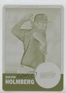 2012 Heritage Minor League Edition Printing Plate Yellow 1/1 David Holmberg 1h1 - Picture 1 of 3