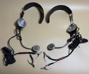 Pair of Brook-Tel Pro 52EW Telephone Lineman’s Headset Splicers - 7’ PVC Cordset - Picture 1 of 12