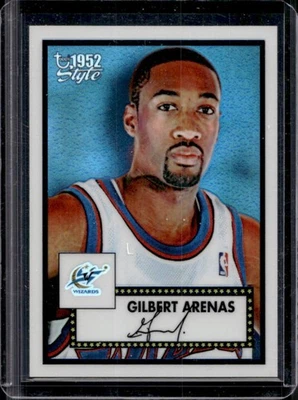 2005-06 Topps 1952 Style Gilbert Arenas Chrome Refractor #/299 Wizards - Image 1 of 2