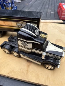 1992 Harley Davidson Toy Semi Truck Trailer 20.5 “ Works Buddy L Light/Sound - Picture 1 of 9