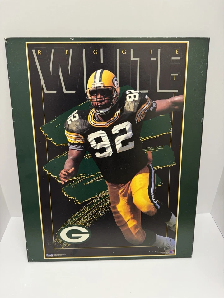 Mini póster de los Green Bay Packers Reggie blanco 16x20 Foto 1 de 4
