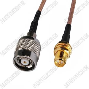 10x RP-SMA female jack to RP TNC male pigtail cable RG316 6" 15cm for wifi work - Picture 1 of 3