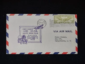 USA - 1933 First Flight Airmail Cover from Elk City, Oklahoma - Picture 1 of 2