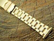 Hadley-Roma NOS Unused Watch Band 12mm-16mm Straight Lug Deployment Gold Plated