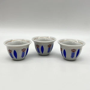 Coffee cup Blue 12 pcs set Porcelain Cawa  Arabic Turkish 2 Oz قهوه  عربيه - Picture 1 of 5