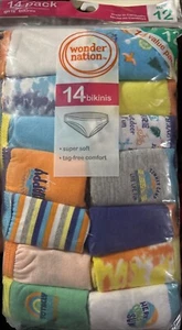 Wonder Nation Girls 14 Pack Bikinis Size 12 New - Picture 1 of 4