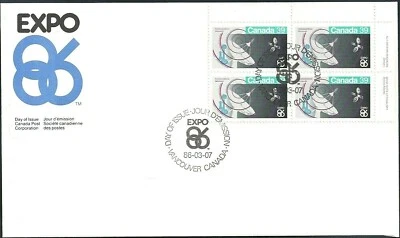 Canada   # 1079 URpb    "EXPO 86 Communications"    Brand New  1986  Block Issue - Image 1 of 2