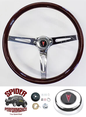 1965-1966 Pontiac steering wheel TILT 15" MUSCLE CAR WOOD — 第 1/4 张图片