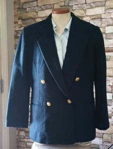 Requirements Petite Women's  100% Wool double breasted Fully Lined Blazer Size 8 - Picture 1 of 6