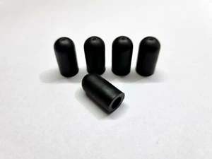 Rubber Vacuum Block Off Caps x 5 - 1/4" /6mm ID Carby Carburetor hose pipe blank - Picture 1 of 1