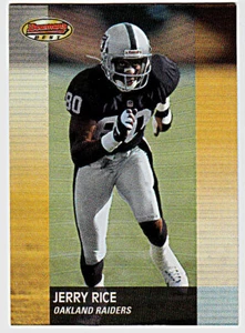 2001 Bowman's Best #1 Jerry Rice Oakland Raiders Football Karte - Bild 1 von 1