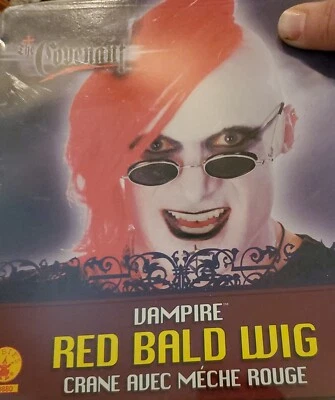Peluca calva roja vampiro Covenant de rubíes 50880 sin gafas Foto 1 de 2
