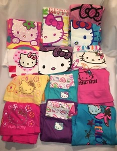 New HELLO KITTY Girls Tee's~Skirts~Shorts~Dresses~Rompers Sizes M~L~XL FREE SHIP