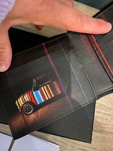 RRP £175 Paul Smith 100% Leather Bi-Fold Mini Print Wallet - BNIB
