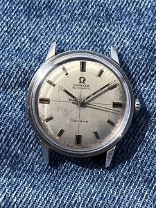 Omega Automatic Geneve Cal 552 Original Grey Dial Rare Watch Vintage - Picture 1 of 10